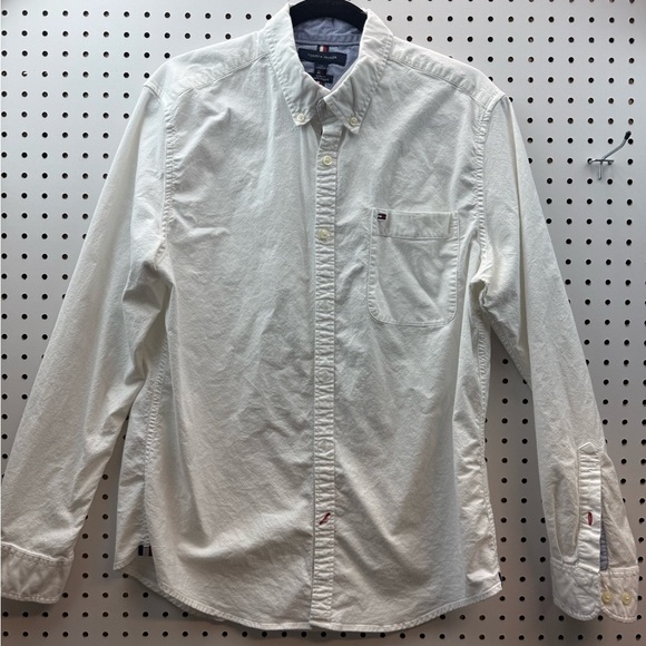 Tommy Hilfiger Other - VTG Tommy Hilfger white size large slim 100% cotton shirt USA Easter Spring